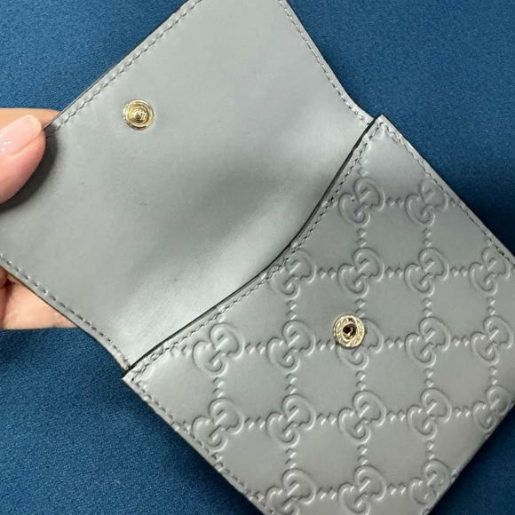 100% Authentic Gucci Guccissima Leather Compact Bow Wallet - Picture 6 of 14